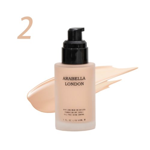 Arabella London Foundation Full Coverage Flawless Finish SPF 60mL shade 2