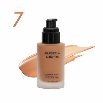 Arabella London Foundation Full Coverage Flawless Finish SPF 60mL shade 7